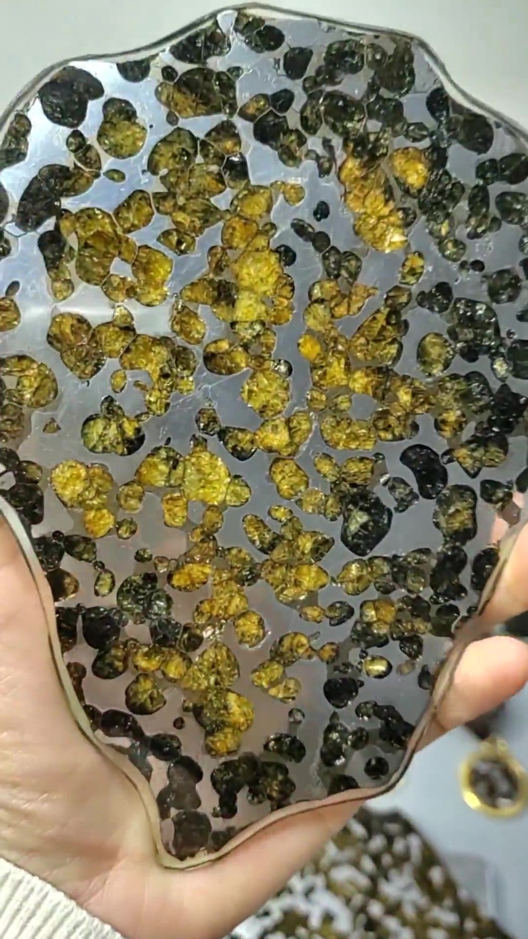Brenham Pallasite/Meteorite Pendant/Brenham Chuck/Pallasite/Meteorite Collection 161g/191g