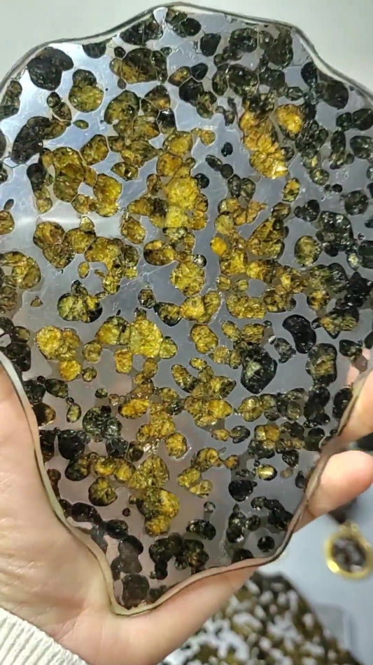 Brenham Pallasite/Meteorite Pendant/Brenham Chuck/Pallasite/Meteorite Collection 161g/191g