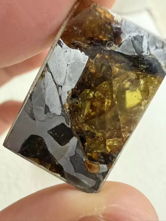 Fukang Meteorite, about 7.2 grams, China National King of Pallasite Meteorite