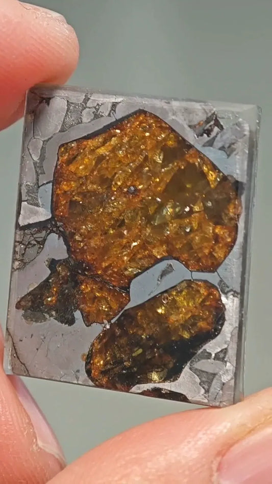 Fukang Meteorite, about 8.6 grams, China National King of Pallasite Meteorite