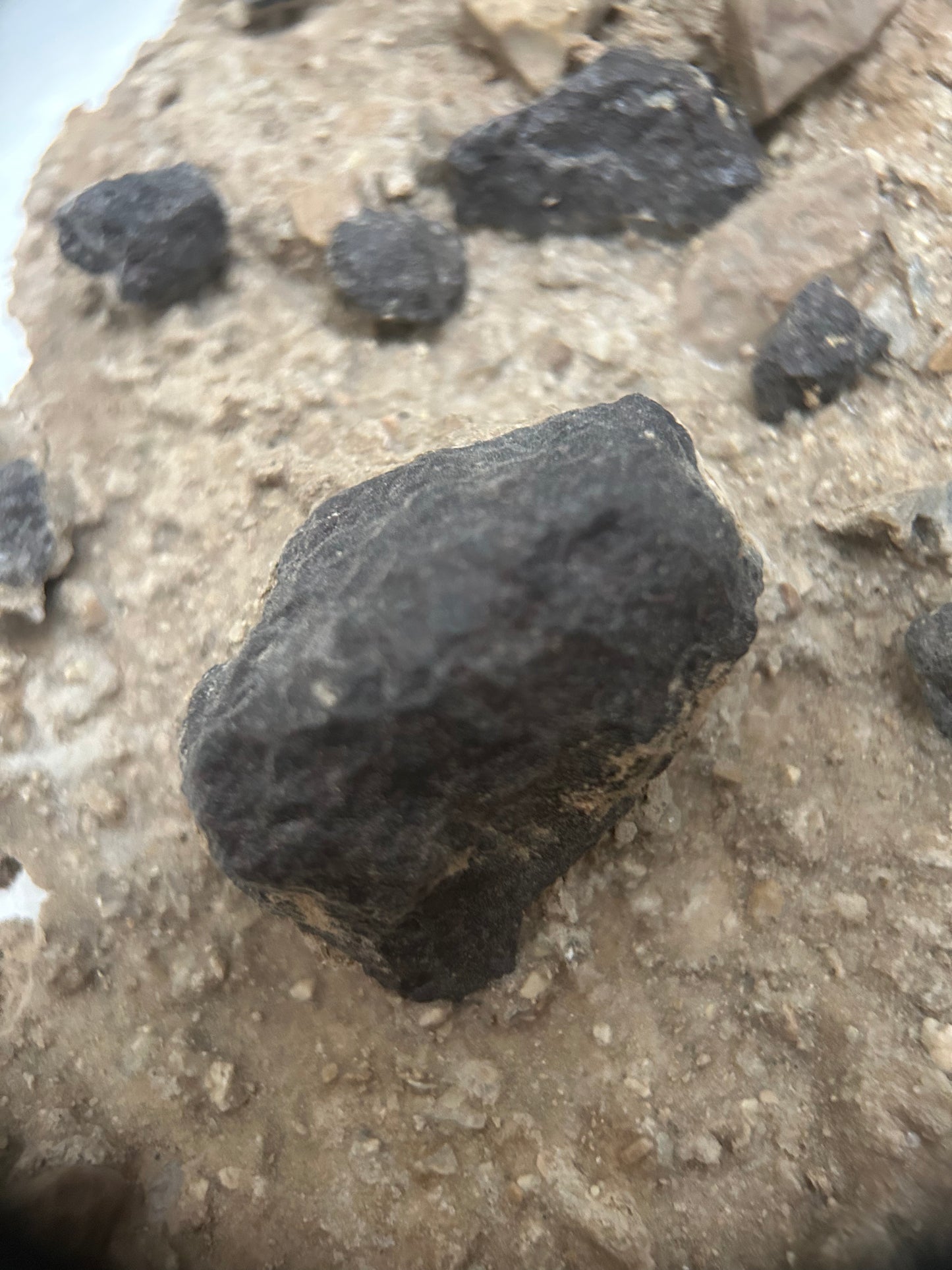 Authentic Meteorite Scatter Field Display Specimen, Meteorite Crater from Qinghai, China