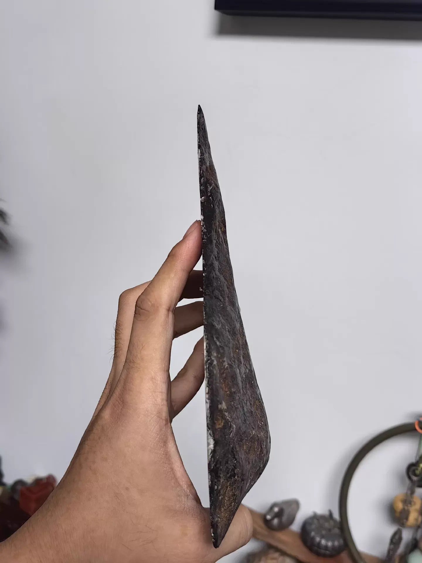 1506g ムオニオナルスタ隕石スライス、スウェーデン、ウィドマンシュテッテン模様、研磨済み鉄隕石ディスプレイ