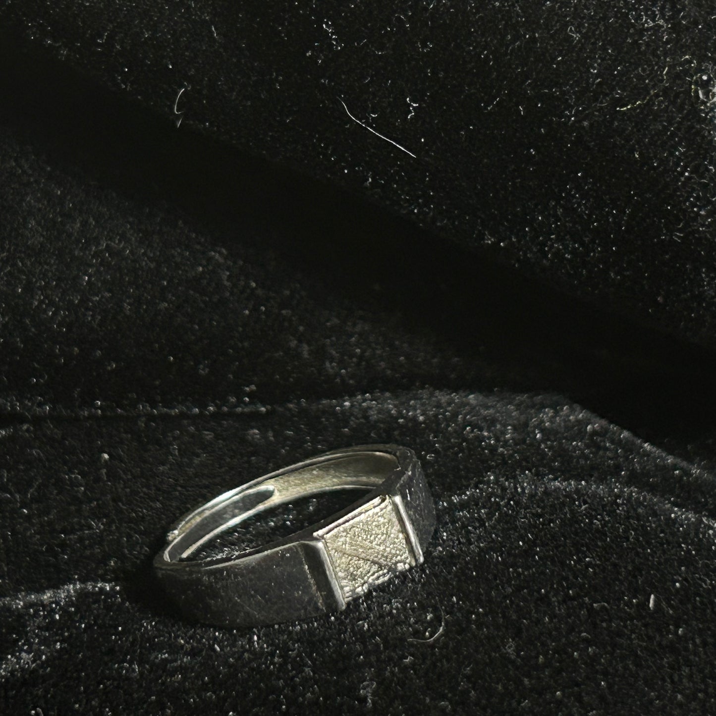 Top Muonionalusta Meteorite Ring Set | Titanium Band Set | Widmanstätten pattern Meteorite Jewelry