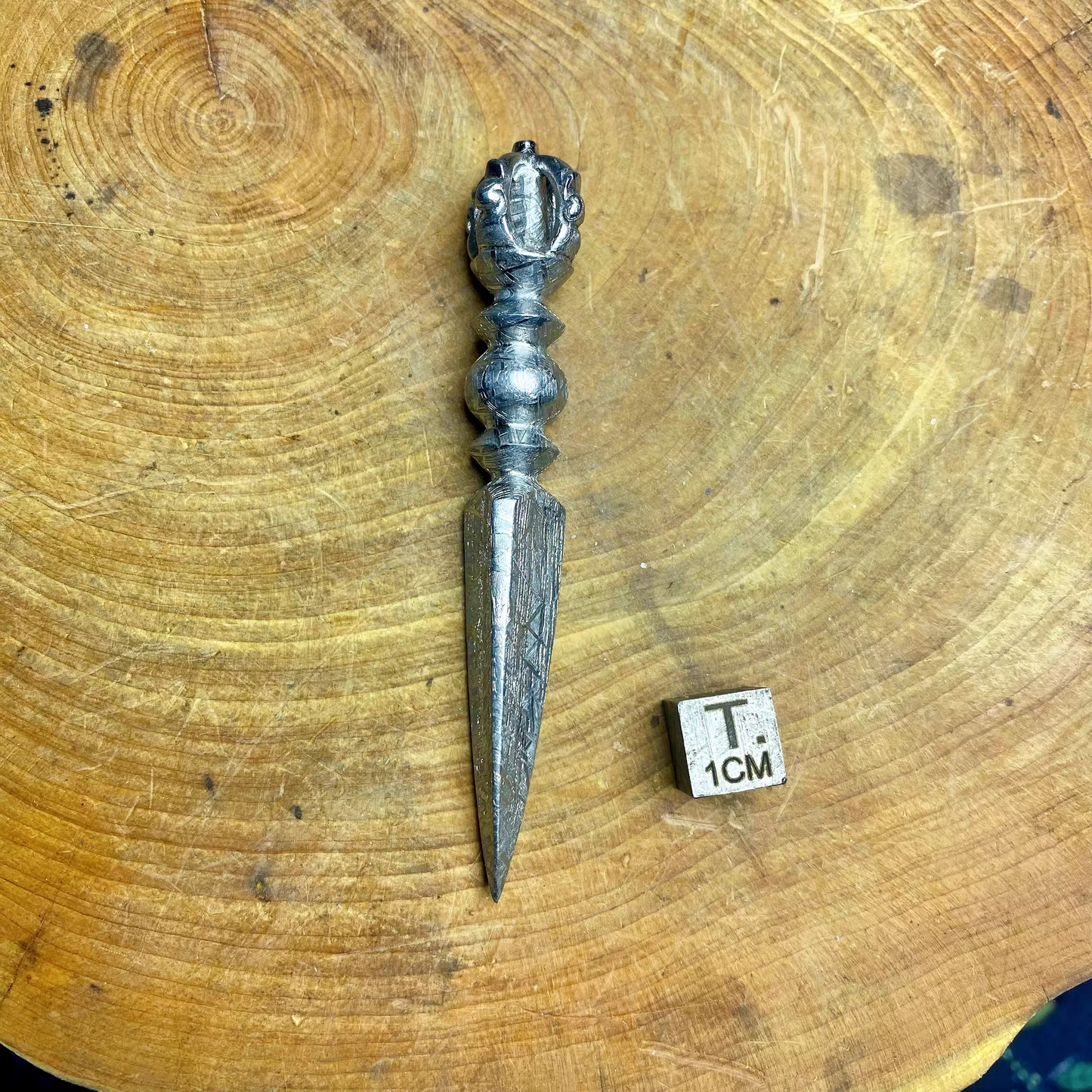 Tibetan Buddhism Muonionalusta Meteorite Iron Vajrakilaya Vajra Phurpa Dagger faqi sacred instruments Pendant Amulet