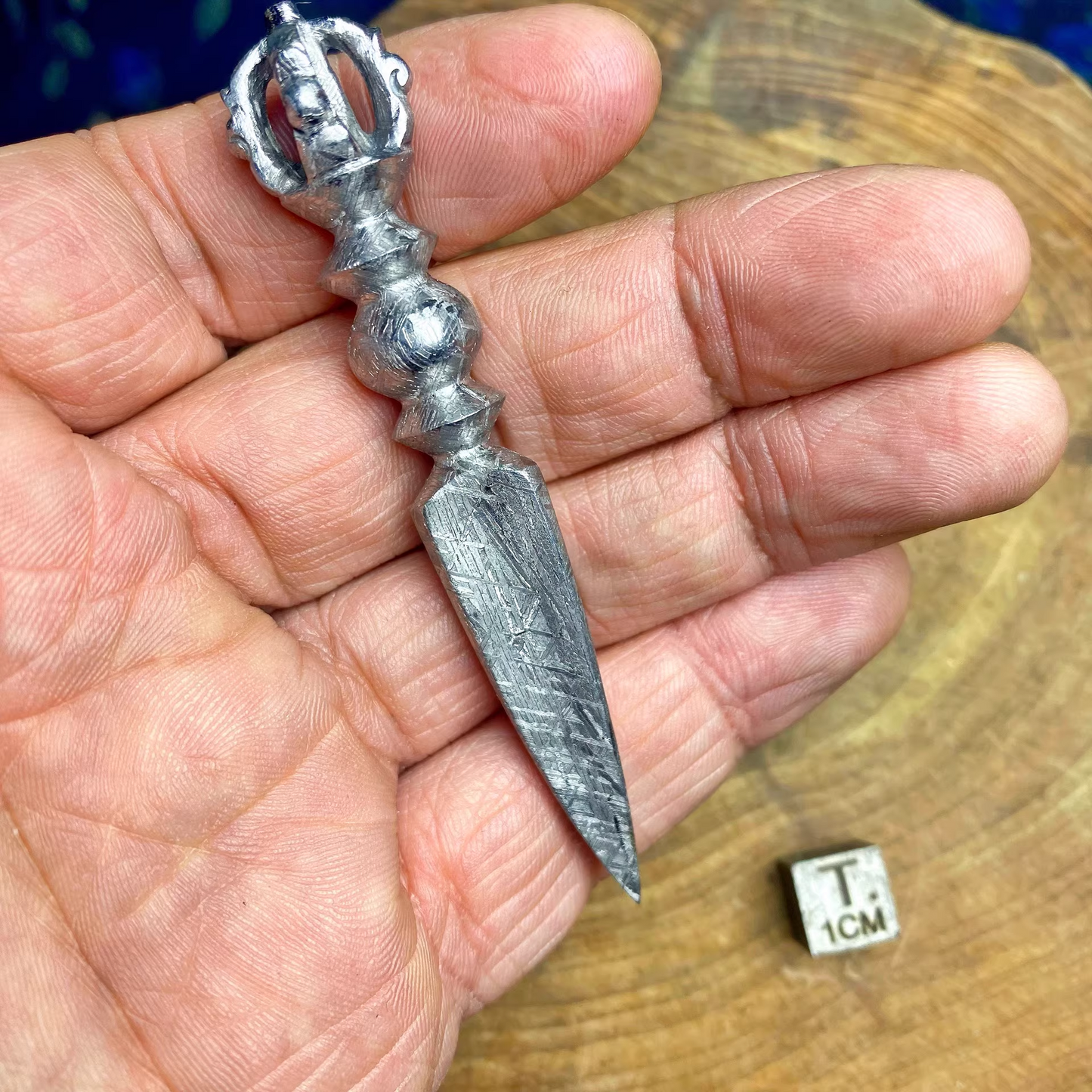 Tibetan Buddhism Muonionalusta Meteorite Iron Vajrakilaya Vajra Phurpa Dagger faqi sacred instruments Pendant Amulet