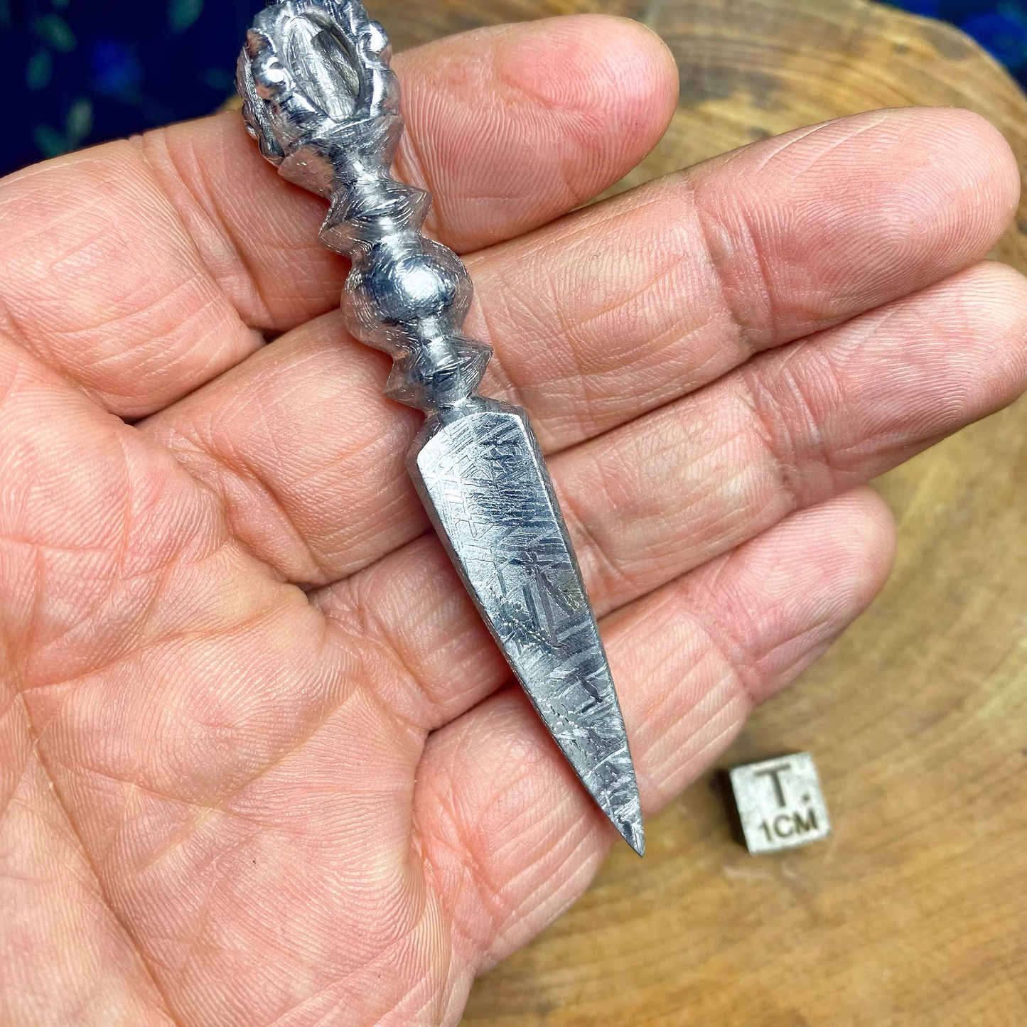 Tibetan Buddhism Muonionalusta Meteorite Iron Vajrakilaya Vajra Phurpa Dagger faqi sacred instruments Pendant Amulet