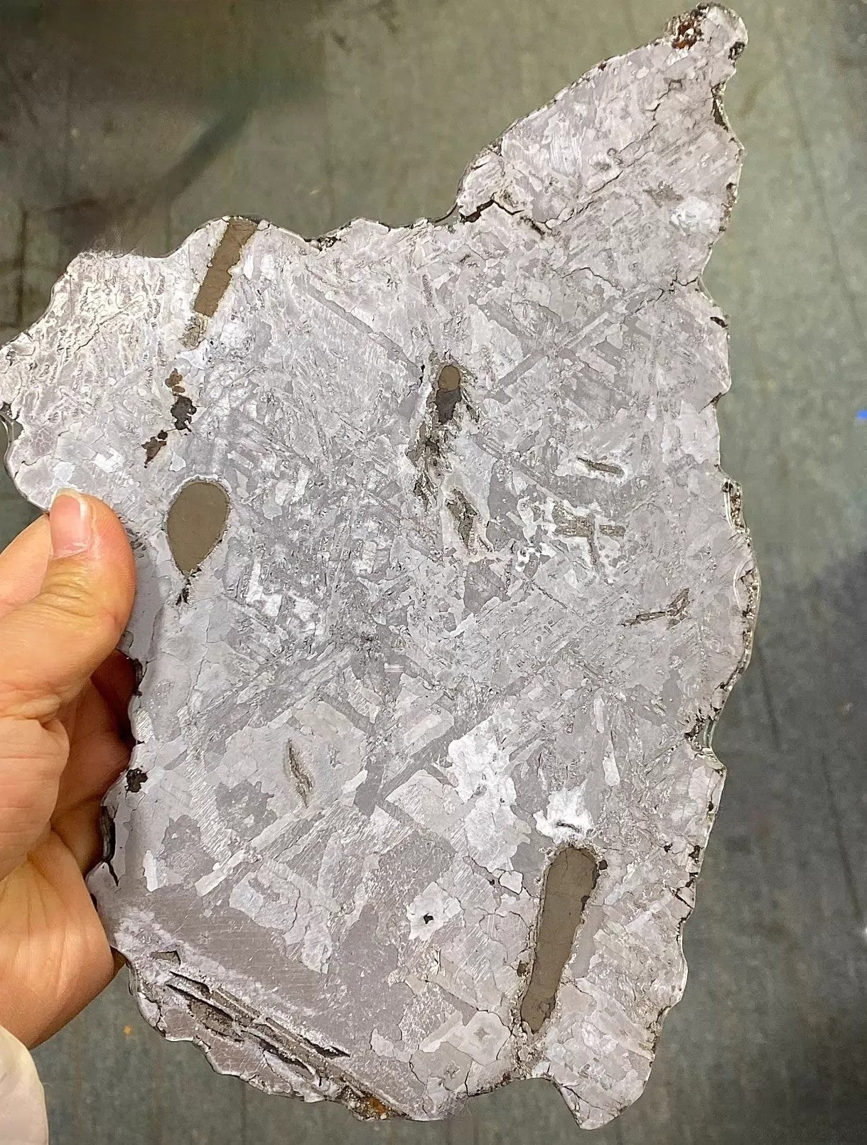 High Quality 1052g Nantan Iron Meteorite Slice/Meteorite Specimen/Meteorite Slice/Meteorite Chip/Meteorite Fragment/Meteorite End