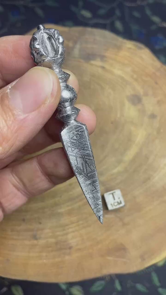 Tibetan Buddhism Muonionalusta Meteorite Iron Vajrakilaya Vajra Phurpa Dagger faqi sacred instruments Pendant Amulet