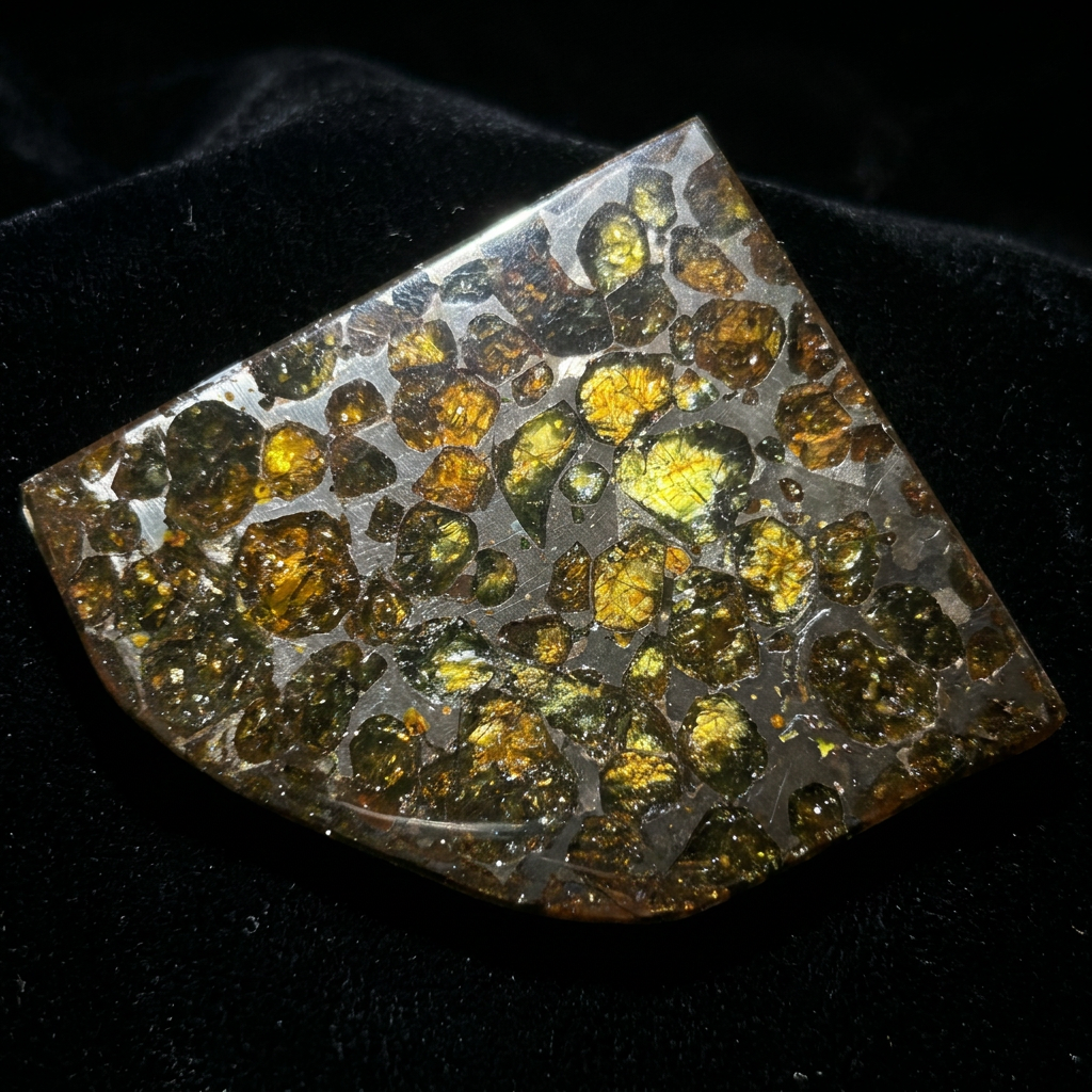 78g Sericho Pallasite Endcut / Meteorite Pendant / Pallasite Slice / Meteorite Specimen