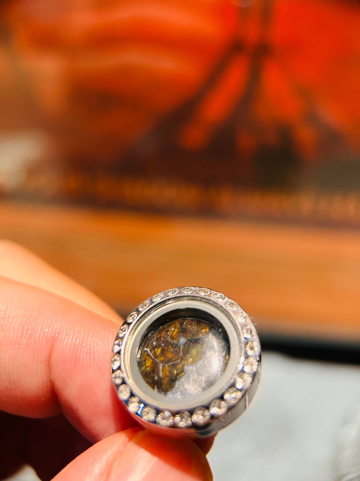 Hochwertiger Sericho Pallasit Meteorit Mondring: Sterlingsilber Weltraum-Edelstein, kosmischer Ehering, einzigartige Geschenke für Sie