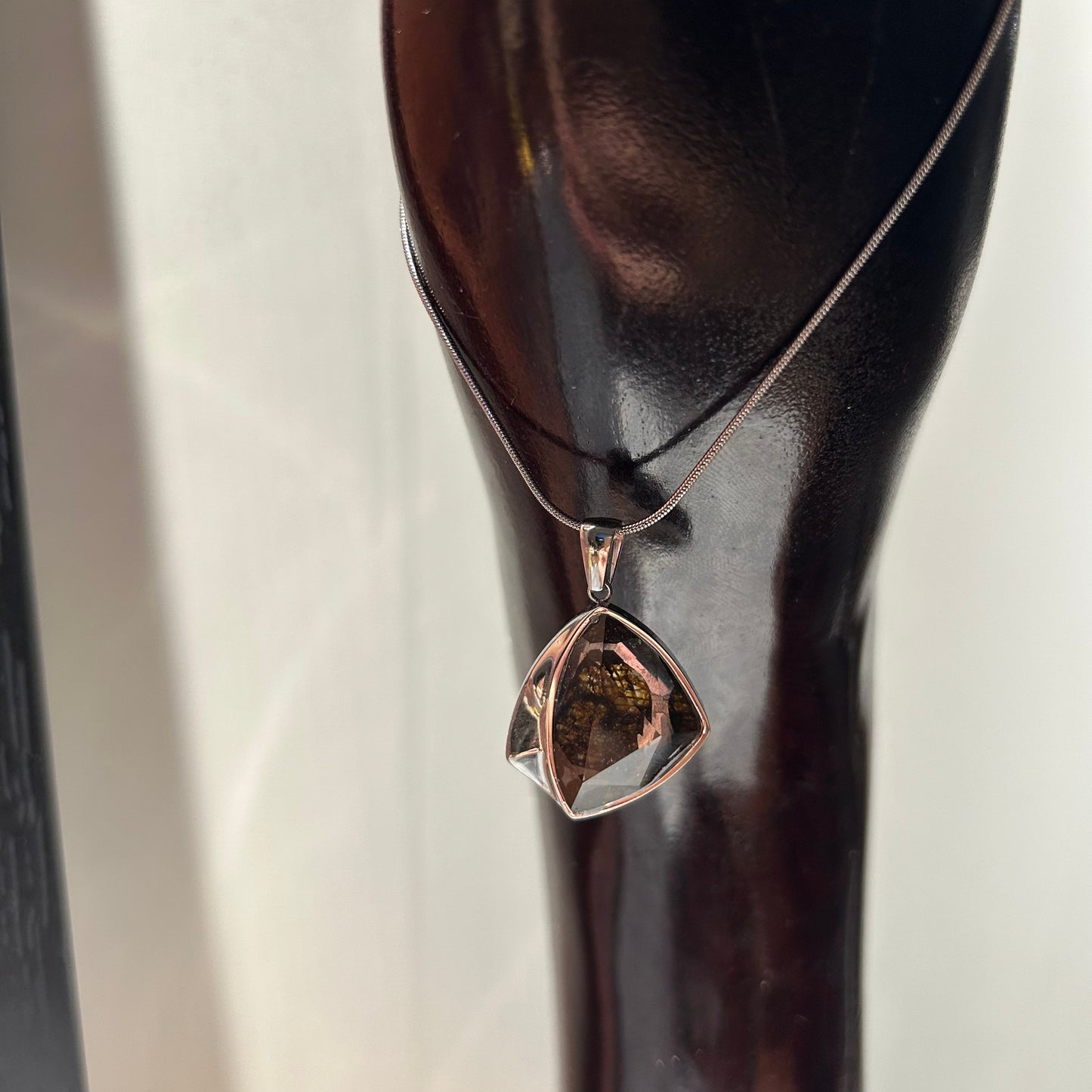 Top Quality Sericho Pallasite Meteorite Necklace, Unique Valentine's Day Gift for Her, Eyes Of Heart Space Jewelry, Real Meteorite Pendant