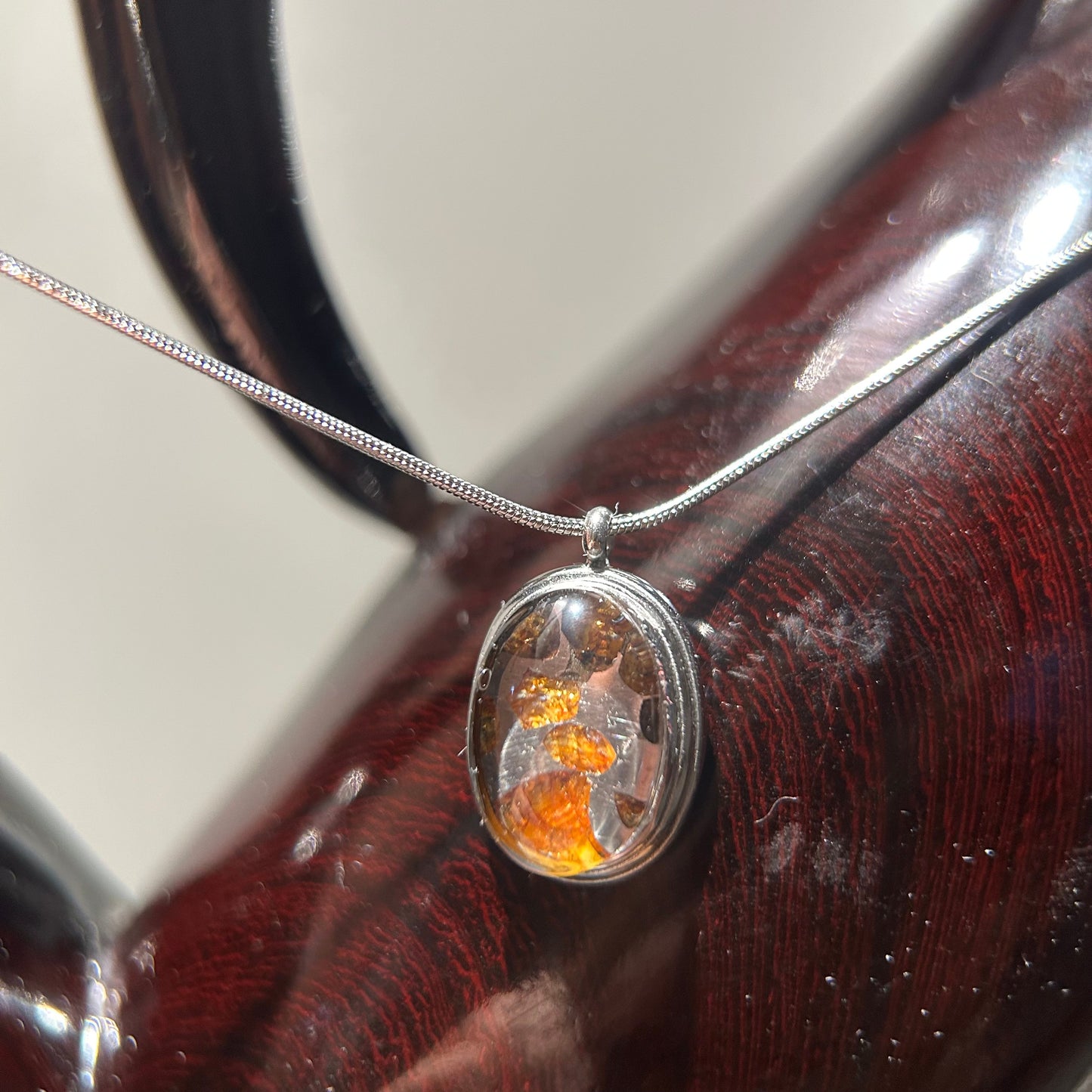Top Quality Sericho Pallasite Meteorite Necklace, Unique Valentine's Day Gift for Her, Teardrop Space Jewelry, Real Meteorite Oval Pendant
