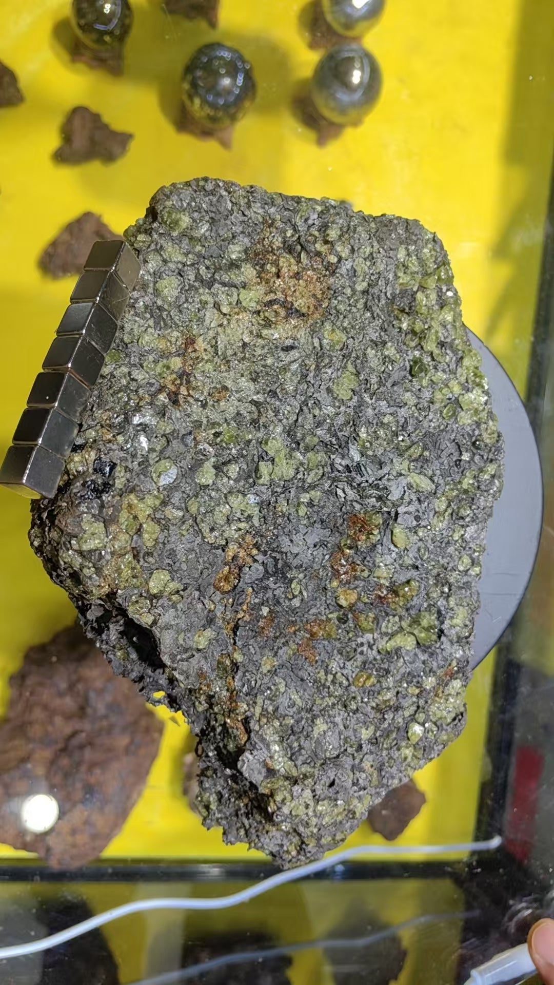 Craft-etched Seymchan Main Group Pallasite (Surface Find), 2205g | Etching technique record